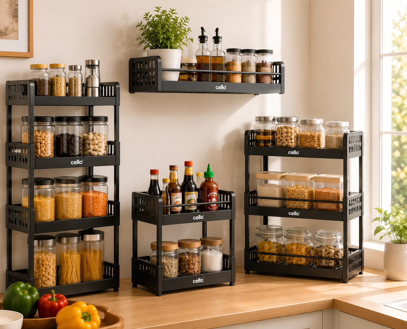 Cello Ozone modular kitchen rack set complete organiser India 2026