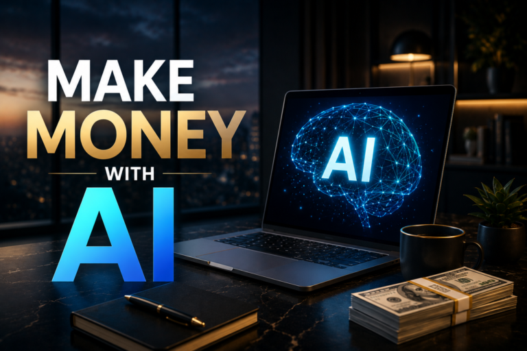 top 5 AI Business Ideas from home earn money with ai