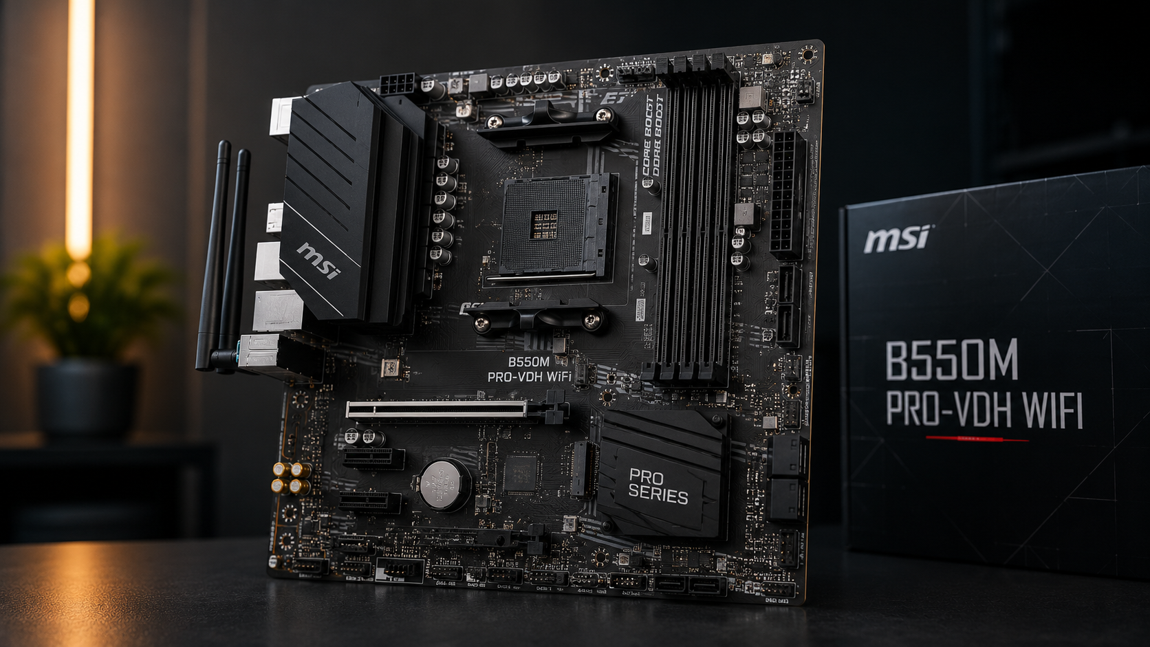 MSI B550M PRO-VDH WiFi motherboard India 2026 budget gaming PC