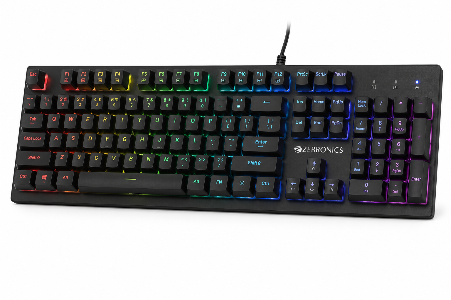 Zebronics Max Plus budget gaming keyboard India under 1500 2026