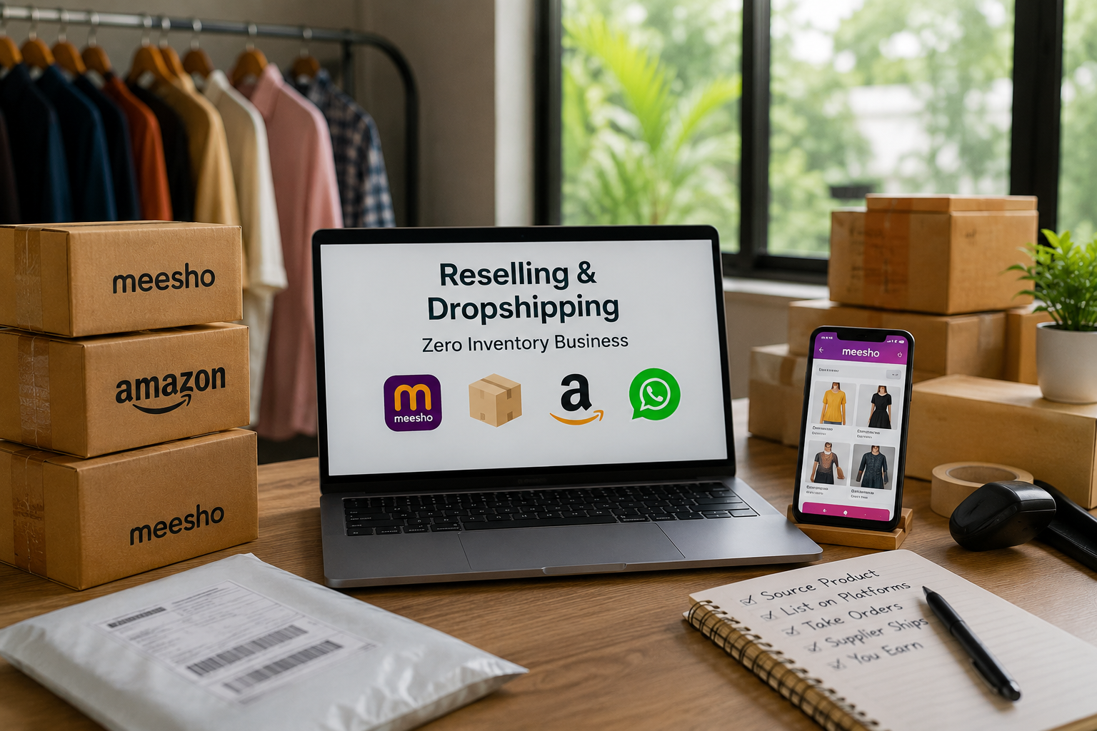 Best Work from Home Business Ideas to Earn Money reselling-dropshipping